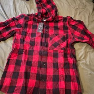 Men’s hooded flannel